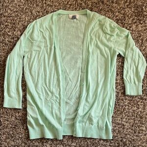 Old Navy Light greenish/blue Women's 3/4 length sleeve Cardigan size small